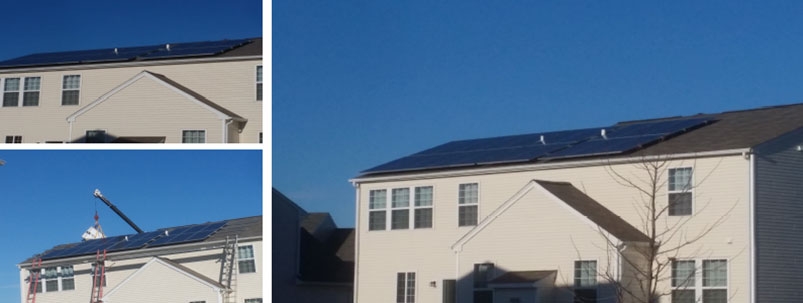 Rooftop solar energy system installed on a Carpenterville Home in Illinois by WCP Solar
