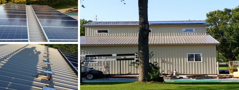 Rooftop solar energy system installed on a Chadwick Home in Illinois by WCP Solar