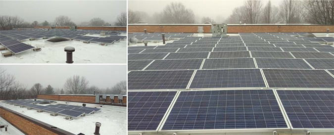 wcp solar installation for north central college