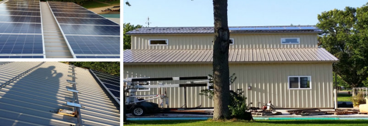 Rooftop solar energy system installed on a Chadwick Home in Illinois by WCP Solar