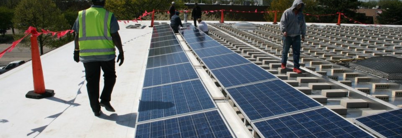 Light manufacturing Commercial Solar Installation rooftop PV