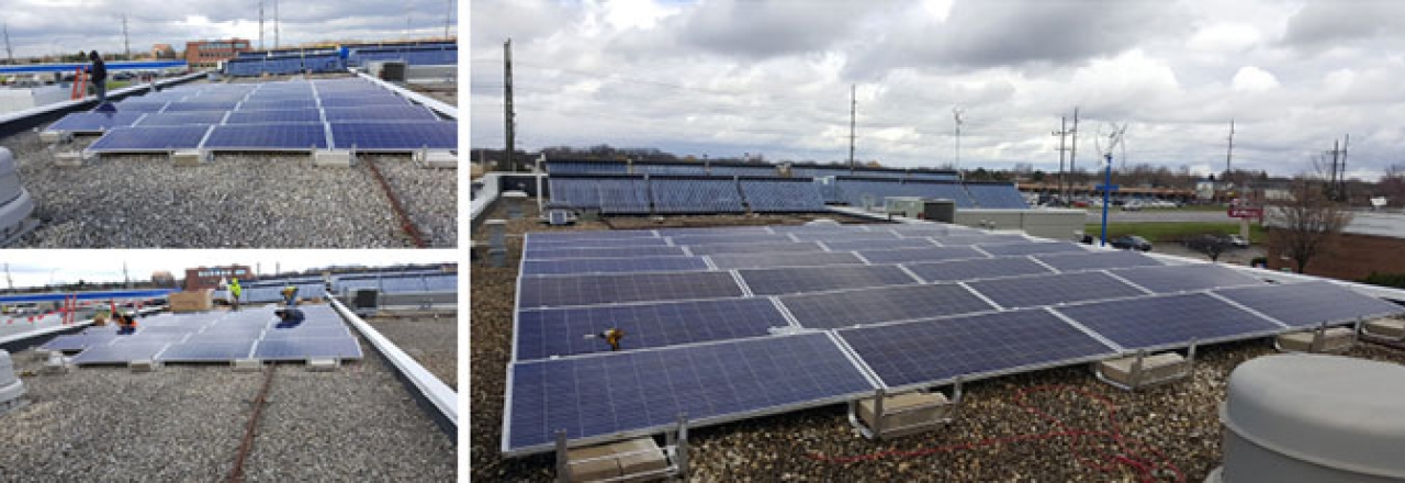 solar installation with wcp naperville car wash