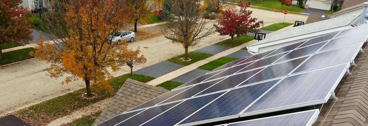 Residential rooftop pv solar panels system