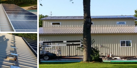 Rooftop solar energy system installed on a Chadwick Home in Illinois by WCP Solar