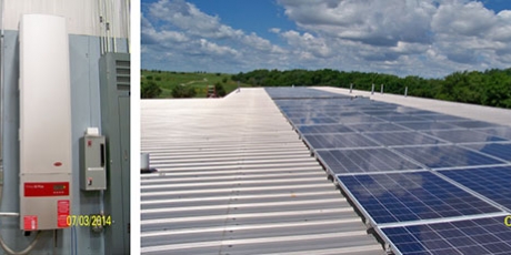 lockport park district solar panel installation on roof from wcp