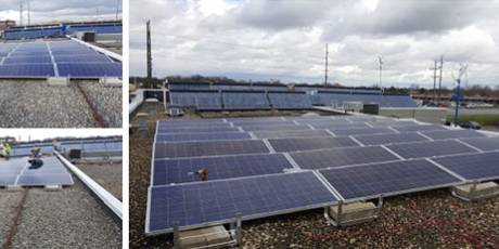 solar installation with wcp naperville car wash