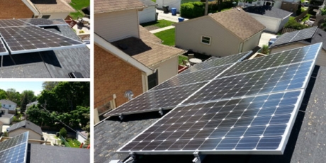 Rooftop solar energy system installed on a Park Ridge Home in Illinois by WCP Solar