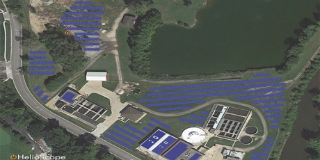 Solar installation at Plano Wastewater plant