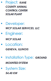 Kane County Solar System Details Specs